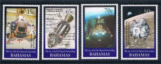 Bahamas 1999 Anniv.  Of Moon Landing Sg1179/82 photo
