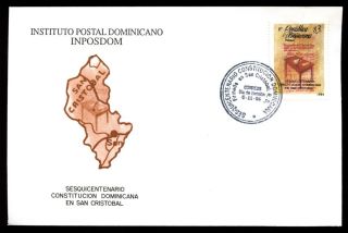 Dominican Republic 1994,  150th Anniv Of 1st Constitution Fdc C5471 photo