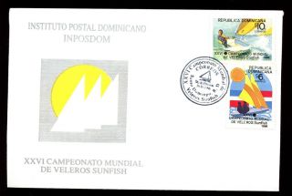 Dominican Republic 1996 Dinghy Sailing Championships Fdc C5481 photo