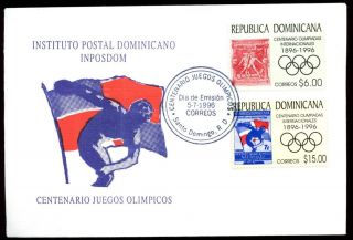 Dominican Republic 1996 Olympic Games Fdc C5483 photo