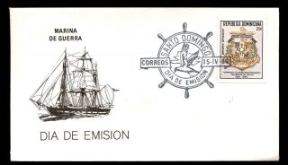 Dominican Republic 1980 Air,  Navy Day Fdc C5520 photo