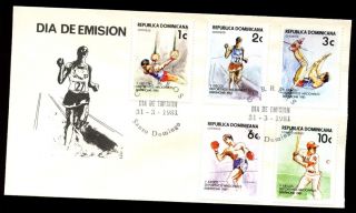 Dominican Republic 1981,  5th National Games Sports Fdc C5528 photo