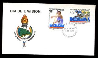 Dominican Republic 1981 National Games Sports Fdc C5552 photo