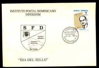 Dominican Republic 1999 Stamp Day Fdc C5571 photo