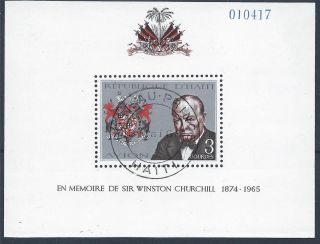Haiti 1968 Sg Ms1123 Churchill Commemoration Mini Sheet Cto A 013 photo