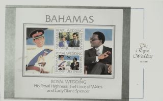 Bahamas M/s Charles And Diana 1981 Royal Wedding photo