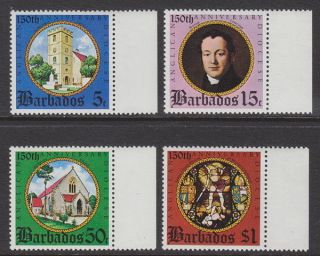 Barbados - 1975 Anglican Diocese (4v) Um / photo