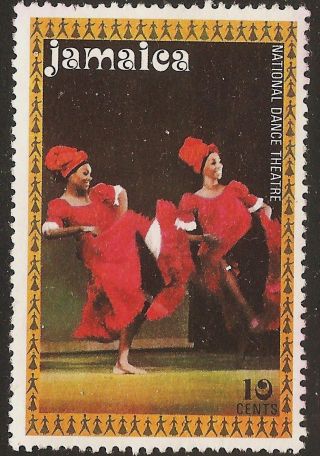 1974 Jamiaca: Scott 384 (10 Cent - National Dance Theatre) - photo