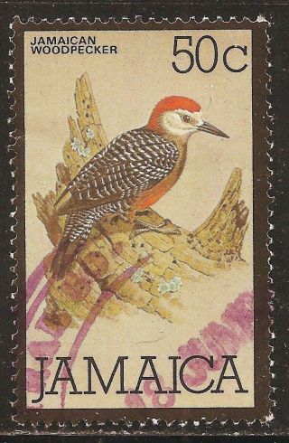 1980 Jamaica: Scott 477 - Birds (50 Cent - Jamaican Woodpecker) - photo