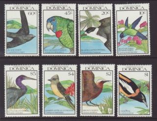Dominica 1241 - 1248 Birds Vf (14921) photo