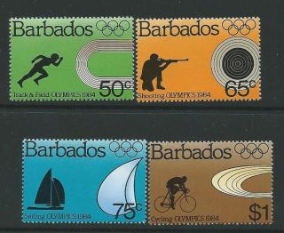 Barbados Sg745/8 1984 Olympic Games photo