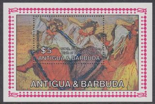 Antigua - 1984 150th Birth Anniv.  Of Edgar Degas Ms Um / photo