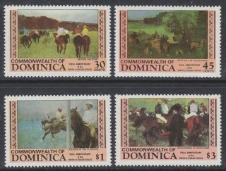 Dominica - 1984 150th Birth Anniv.  Of Edgar Degas (4v) Um / photo
