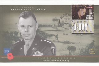 (27216) Antigua And Barbuda Fdc Ww2 D - Day Walter Bedell - Smith 26 July 2004 photo