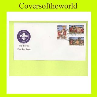 Antigua/barbuda 1991 Scouts First Day Cover photo