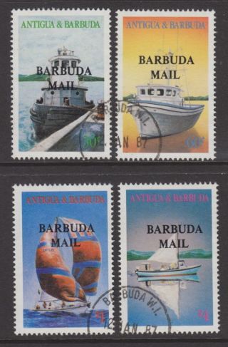 Barbuda - 1987 Local Boats (4v) photo
