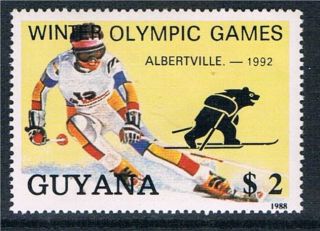 Guyana 1988 Next Winter Olympics 1v photo