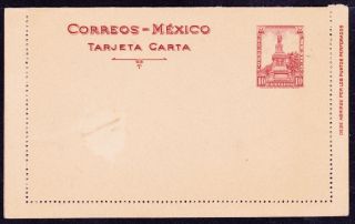 Mex 1920 ' S Tarjeta Carta W/cuauthemoc 10c (ps207) photo