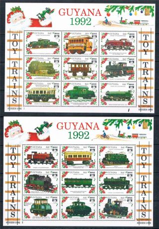 Guyana 1992 Toy Trains Genova 92 72v Sg 3353/424 photo