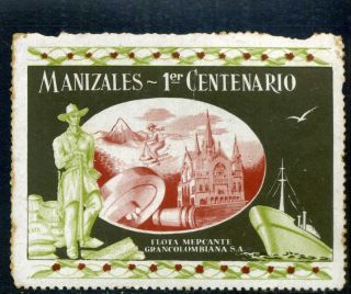 Manizales,  1 Cent.  Fundacion,  Feria Anual  Taurina,  - 1952 Cinderella photo