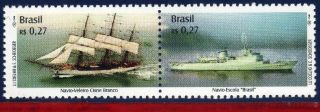 2753 Brazil 2000 - Sailboat And Training Ship,  Mi 3045 - 46,  Sc 2753, photo