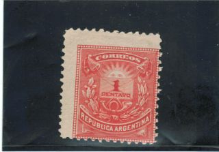 Argentina.  (1884 - 85) Sc 53 // Gj 78.  Little Envelope.  Mh. photo