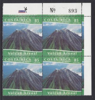 Costa Rica Arenal Volcano Sc 577a Block Of 4 2004 photo