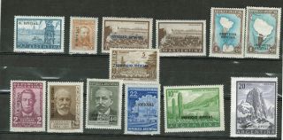 Argentina.  (1950s).  Selection Of Servicio Oficial.  Mh photo