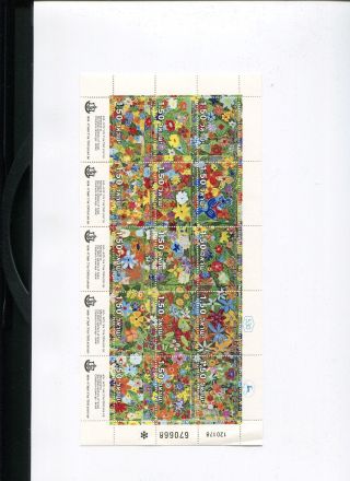A Souvenir Flowers Full Sheet Of Memorial Day 23.  4.  1978 Stamp photo
