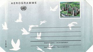 United Nations 1992 S12 Donaupark Vienna Airletter / Vienna photo