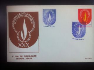 First Day Cover,  30th Anniversary Human ' S Rights Declaration photo