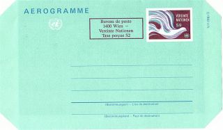 United Nations 1986 S9 + S2 Scarce Peace Dove Airletter / Vienna photo