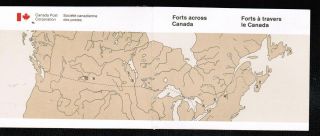Canada 1985 34c Forts Booklet Cat 1059a photo