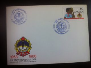 Fdc Angola - Opa ' S 25th Anniversary (pioneers Organization Agostinho Neto) photo