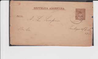Argentina Stamped Envelope Half Cents 1889 (?) photo