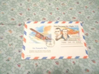 Vint.  First Day Issue:first Transpacific Flight - 1931 Usairmail 28 Cent Printed photo