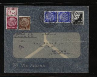 Germany Airmail Cover To Uruguay photo