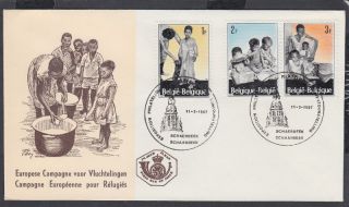 1967belgium Child Welfare Fdc;philatelic Exhibition Shs photo