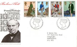22 August 1979 Sir Rowland Hill Post Office First Day Cover Bureau Shs photo