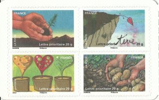 France 2011 - Stamp Day 2011 Children Art Plants Tree Flowers Conservation - photo