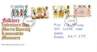 6 February 1981 Folklore Post Office First Day Cover Romford Essex Fdi photo
