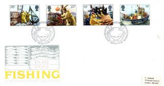 23 September 1981 Fishing Post Office First Day Cover Bureau Shs photo