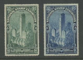 Exhibition 1934 York American Stamp Expo. . .  2 Pictorials photo