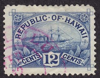 Hawaii Scott 78 Stamp -,  Sharp Cancel - & Fresh Old Classic photo