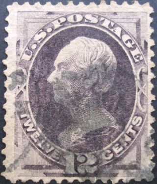 U.  S.  Stamp:scott 151,  12c,  Dull Violet,  The National Banknote Co. ,  Issue Of 1870 photo