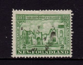 Newfoundland Canada 1933,  Sc 213,  Sir Humphrey Gilbert,  Compton Castle 2c, photo