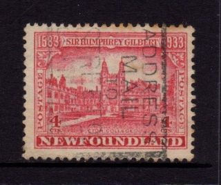 Newfoundland Canada 1933,  Sc 215,  Sir Humphrey Gilbert,  Eton College,  4c, photo