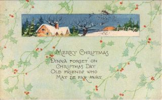 1927 Christmas Postcard - - London,  Ontario Santa Claus Slogan Cancel photo