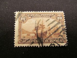 1908 Canada 20 Cent Stamp,  103; C.  V.  $175.  00 photo