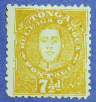 1895 Tonga 7 1/2d Scott 32 S.  G.  35 Cs00881 photo